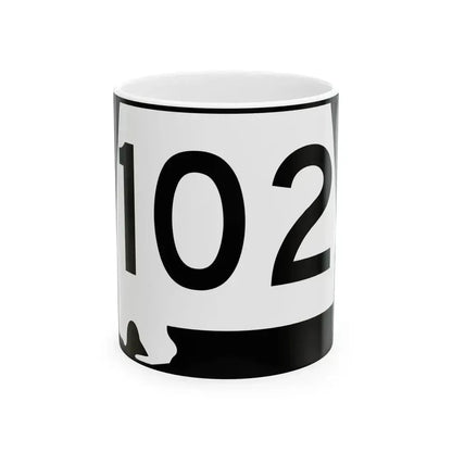 Alabama 102 (Alabama) (Road Sign) White Coffee Mug 11oz - Go Mug Yourself