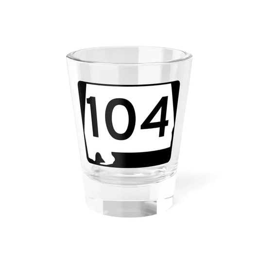 Alabama 104 (Alabama) (Road Sign) Shot Glass 1.5oz 1.5oz - Go Mug Yourself