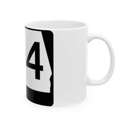 Alabama 104 (Alabama) (Road Sign) White Coffee Mug - Go Mug Yourself