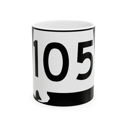 Alabama 105 (Alabama) (Road Sign) White Coffee Mug 11oz - Go Mug Yourself