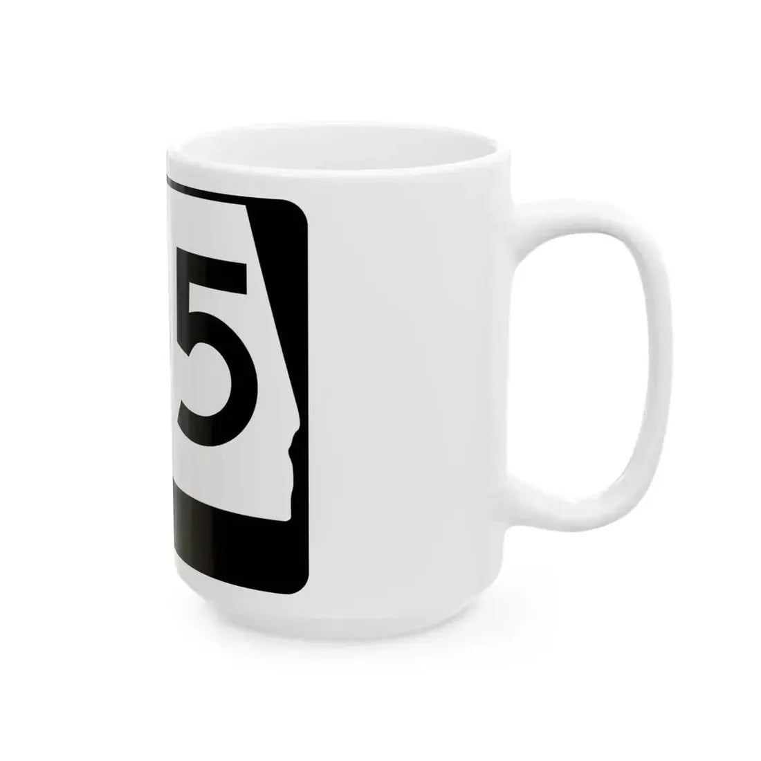 Alabama 105 (Alabama) (Road Sign) White Coffee Mug - Go Mug Yourself