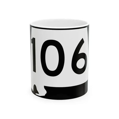 Alabama 106 (Alabama) (Road Sign) White Coffee Mug 11oz - Go Mug Yourself