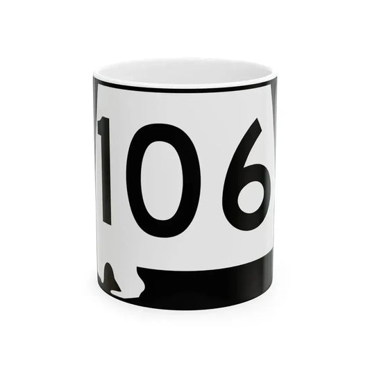 Alabama 106 (Alabama) (Road Sign) White Coffee Mug 11oz - Go Mug Yourself