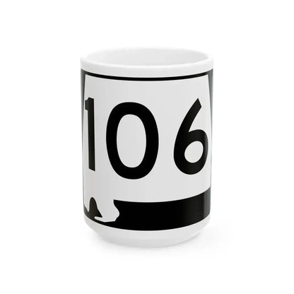 Alabama 106 (Alabama) (Road Sign) White Coffee Mug 15oz - Go Mug Yourself