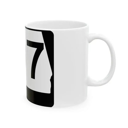 Alabama 107 (Alabama) (Road Sign) White Coffee Mug - Go Mug Yourself