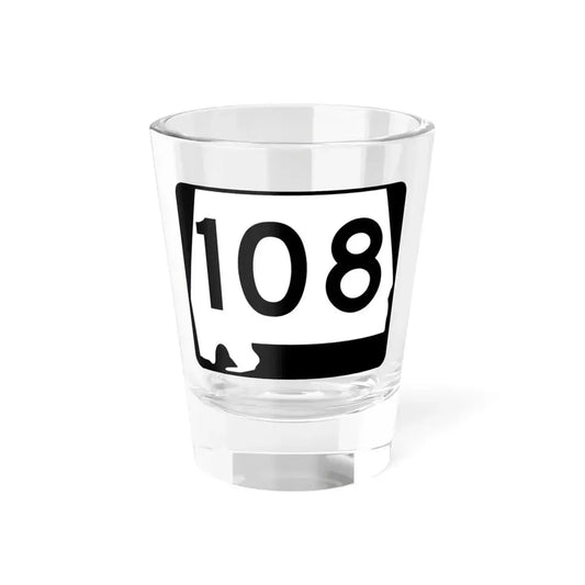 Alabama 108 (Alabama) (Road Sign) Shot Glass 1.5oz 1.5oz - Go Mug Yourself