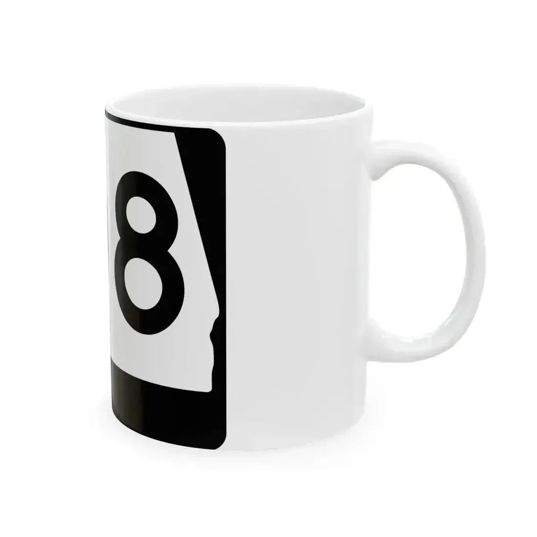 Alabama 108 (Alabama) (Road Sign) White Coffee Mug - Go Mug Yourself