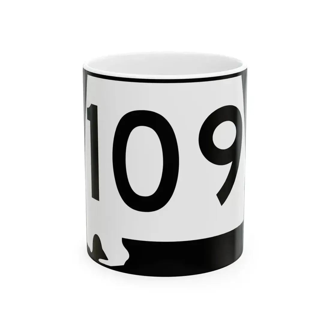 Alabama 109 (Alabama) (Road Sign) White Coffee Mug 11oz - Go Mug Yourself