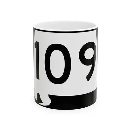 Alabama 109 (Alabama) (Road Sign) White Coffee Mug 11oz - Go Mug Yourself