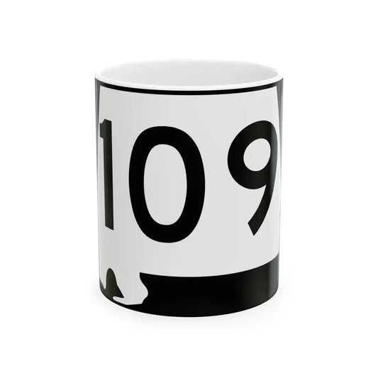 Alabama 109 (Alabama) (Road Sign) White Coffee Mug 11oz - Go Mug Yourself
