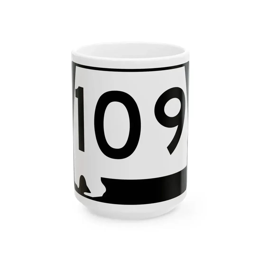 Alabama 109 (Alabama) (Road Sign) White Coffee Mug 15oz - Go Mug Yourself