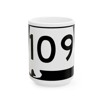 Alabama 109 (Alabama) (Road Sign) White Coffee Mug 15oz - Go Mug Yourself