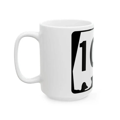 Alabama 109 (Alabama) (Road Sign) White Coffee Mug - Go Mug Yourself