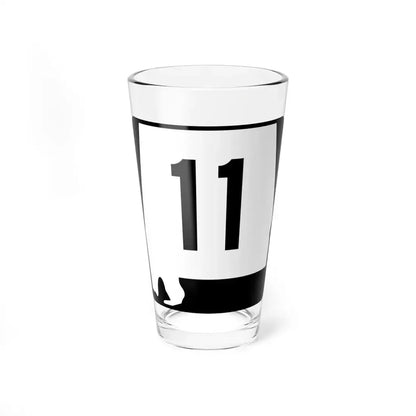 Alabama 11 (Alabama) (Road Sign) Pint Glass 16oz 16oz - Go Mug Yourself