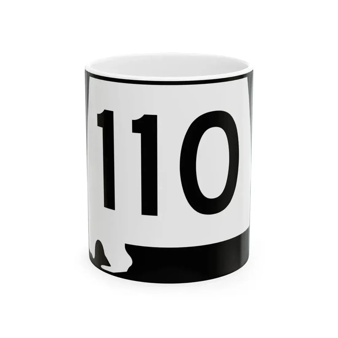 Alabama 110 (Alabama) (Road Sign) White Coffee Mug 11oz - Go Mug Yourself