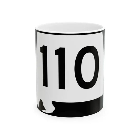 Alabama 110 (Alabama) (Road Sign) White Coffee Mug 11oz - Go Mug Yourself