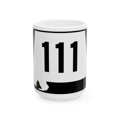 Alabama 111 (Alabama) (Road Sign) White Coffee Mug 15oz - Go Mug Yourself