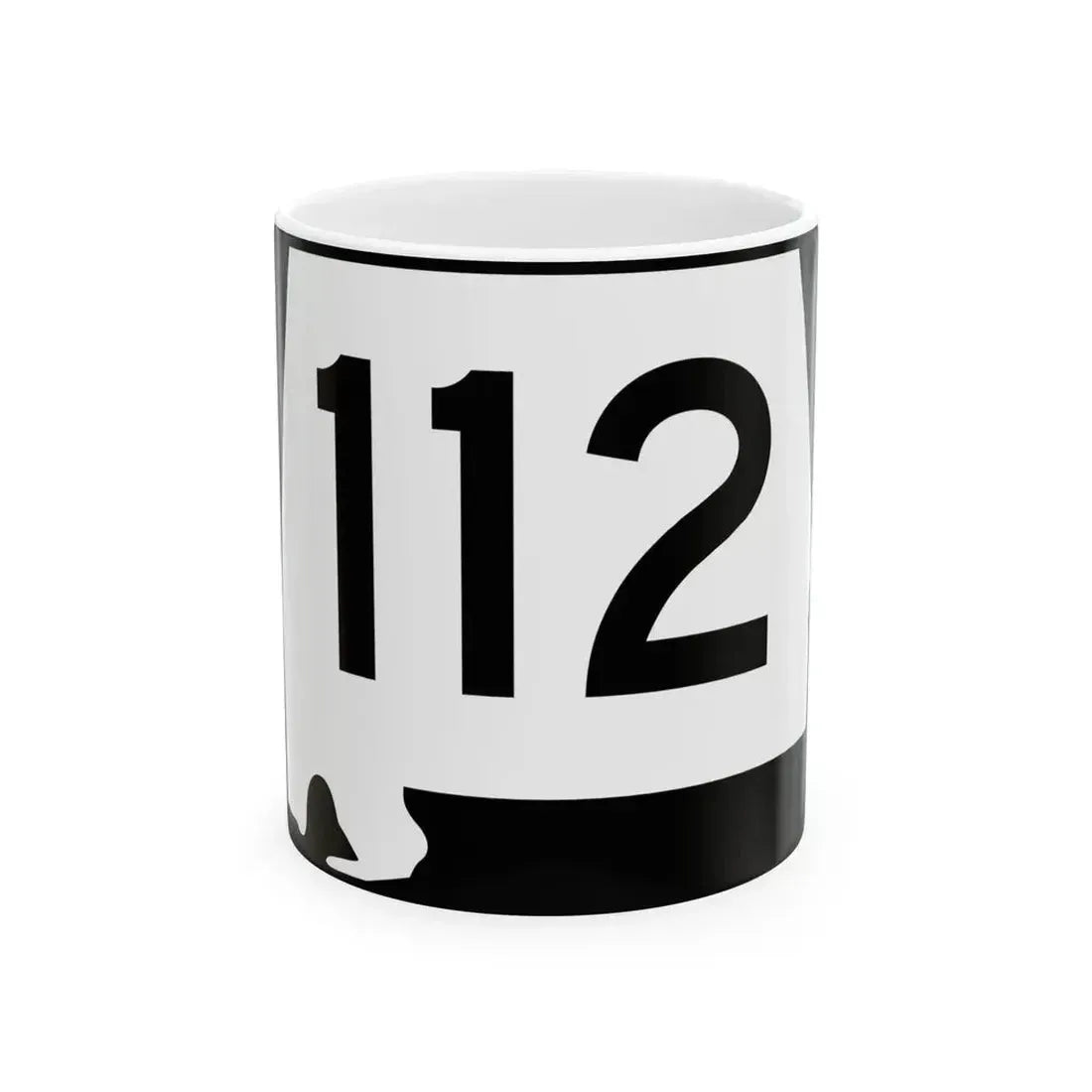 Alabama 112 (Alabama) (Road Sign) White Coffee Mug 11oz - Go Mug Yourself