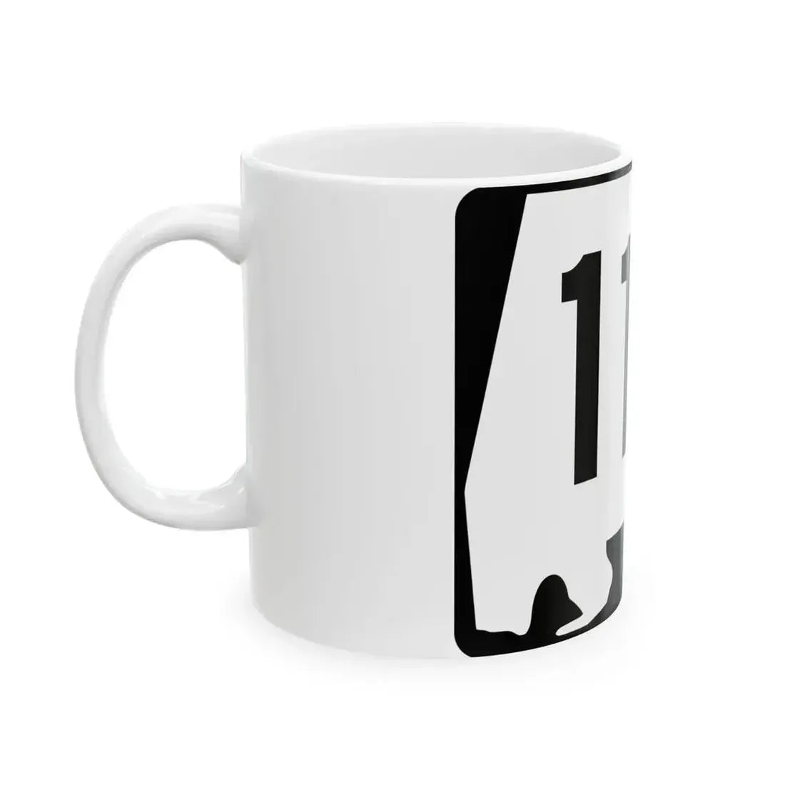 Alabama 112 (Alabama) (Road Sign) White Coffee Mug - Go Mug Yourself