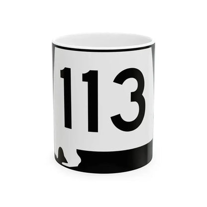Alabama 113 (Alabama) (Road Sign) White Coffee Mug 11oz - Go Mug Yourself