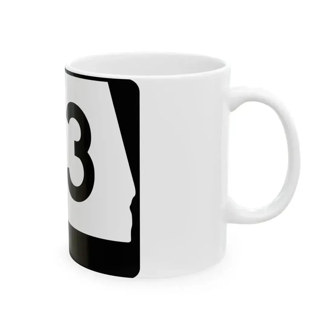 Alabama 113 (Alabama) (Road Sign) White Coffee Mug - Go Mug Yourself