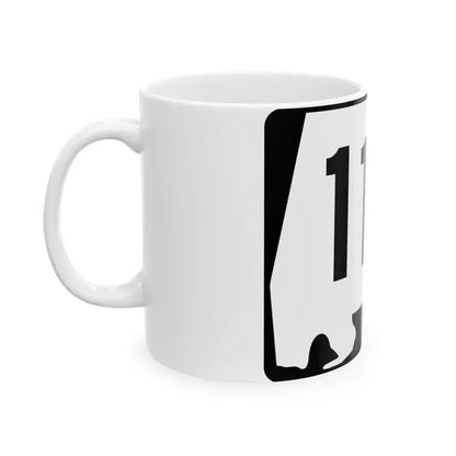 Alabama 115 (Alabama) (Road Sign) White Coffee Mug - Go Mug Yourself