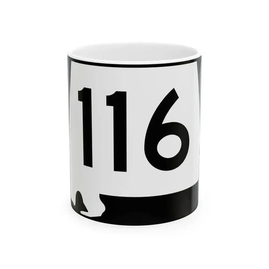 Alabama 116 (Alabama) (Road Sign) White Coffee Mug 11oz - Go Mug Yourself