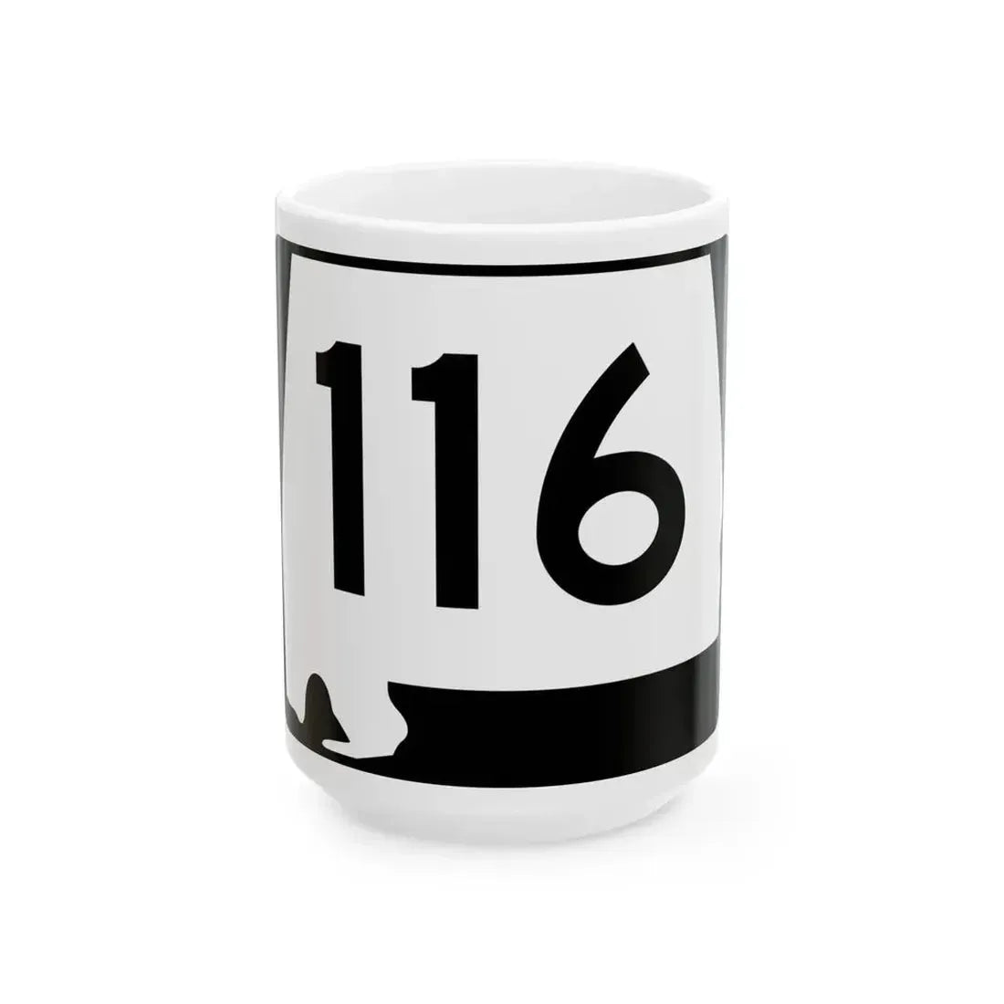 Alabama 116 (Alabama) (Road Sign) White Coffee Mug 15oz - Go Mug Yourself