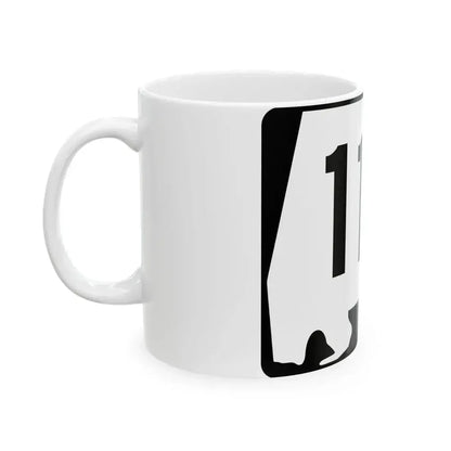 Alabama 117 (Alabama) (Road Sign) White Coffee Mug - Go Mug Yourself