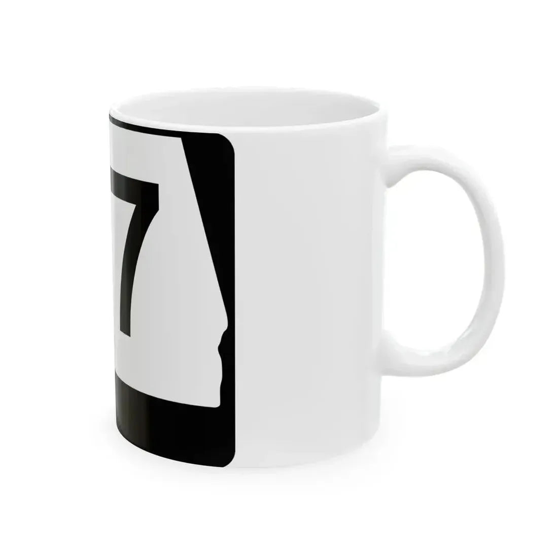 Alabama 117 (Alabama) (Road Sign) White Coffee Mug - Go Mug Yourself
