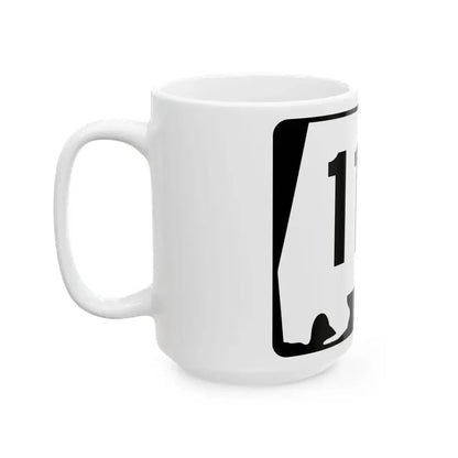 Alabama 117 (Alabama) (Road Sign) White Coffee Mug - Go Mug Yourself