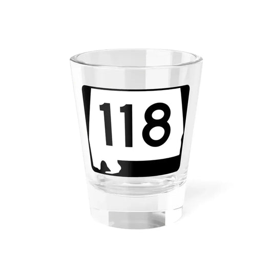 Alabama 118 (Alabama) (Road Sign) Shot Glass 1.5oz 1.5oz - Go Mug Yourself