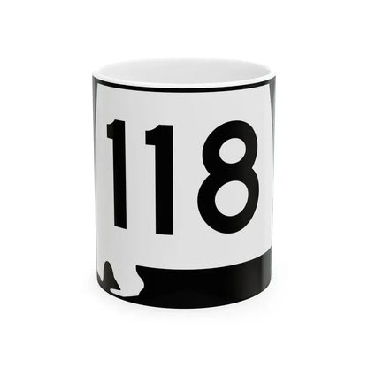 Alabama 118 (Alabama) (Road Sign) White Coffee Mug 11oz - Go Mug Yourself