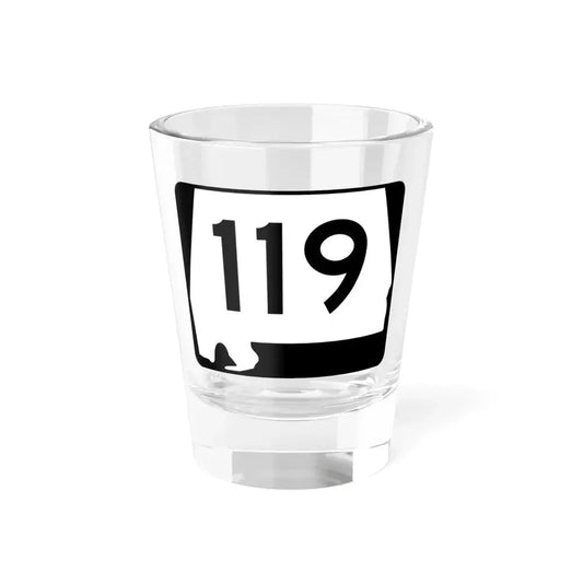 Alabama 119 (Alabama) (Road Sign) Shot Glass 1.5oz 1.5oz - Go Mug Yourself