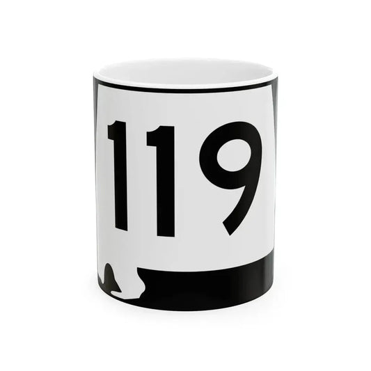 Alabama 119 (Alabama) (Road Sign) White Coffee Mug 11oz - Go Mug Yourself