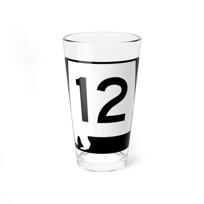 Alabama 12 (Alabama) (Road Sign) Pint Glass 16oz 16oz - Go Mug Yourself