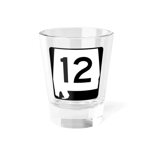 Alabama 12 (Alabama) (Road Sign) Shot Glass 1.5oz 1.5oz - Go Mug Yourself