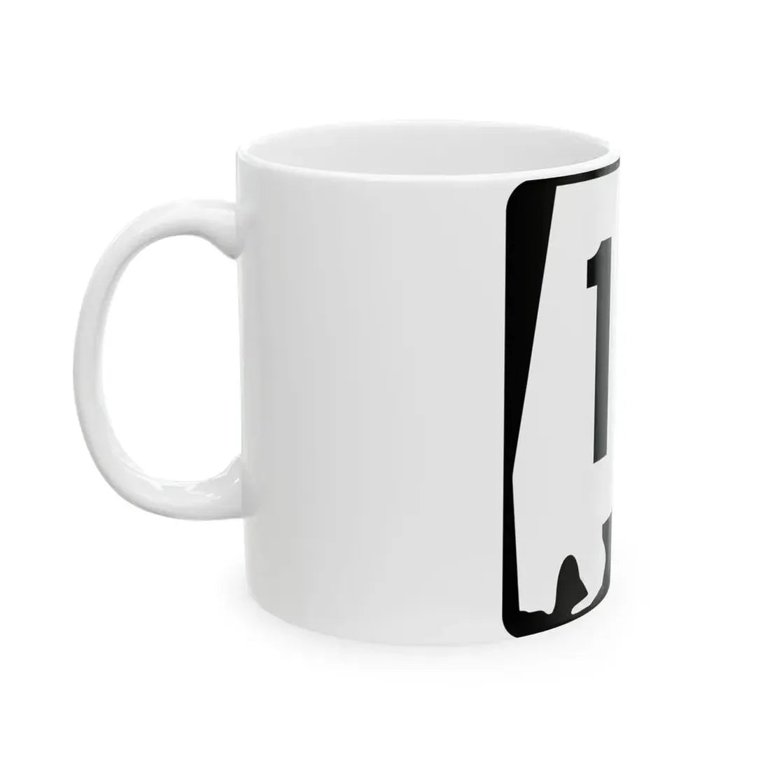 Alabama 12 (Alabama) (Road Sign) White Coffee Mug - Go Mug Yourself