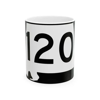 Alabama 120 (Alabama) (Road Sign) White Coffee Mug 11oz - Go Mug Yourself