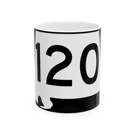 Alabama 120 (Alabama) (Road Sign) White Coffee Mug 11oz - Go Mug Yourself