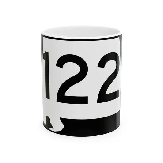 Alabama 122 (Alabama) (Road Sign) White Coffee Mug 11oz - Go Mug Yourself