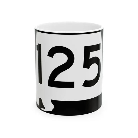 Alabama 125 (Alabama) (Road Sign) White Coffee Mug 11oz - Go Mug Yourself