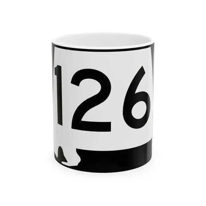 Alabama 126 (Alabama) (Road Sign) White Coffee Mug 11oz - Go Mug Yourself