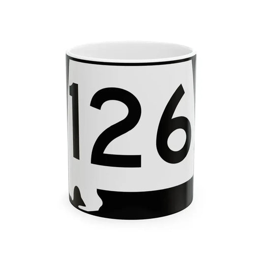 Alabama 126 (Alabama) (Road Sign) White Coffee Mug 11oz - Go Mug Yourself