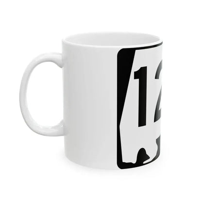 Alabama 128 (Alabama) (Road Sign) White Coffee Mug - Go Mug Yourself