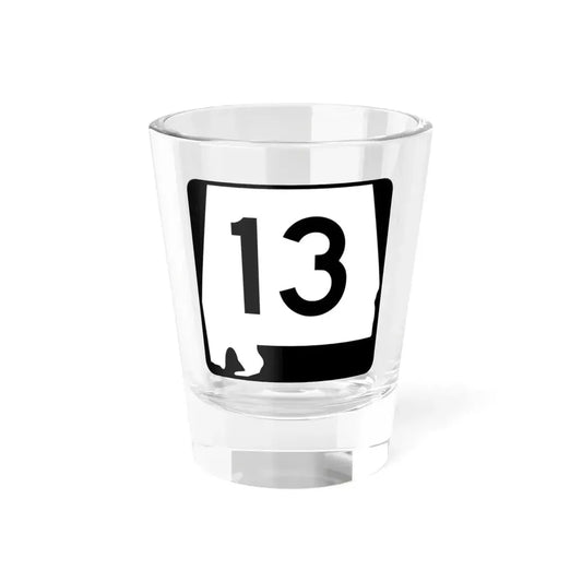 Alabama 13 (Alabama) (Road Sign) Shot Glass 1.5oz 1.5oz - Go Mug Yourself