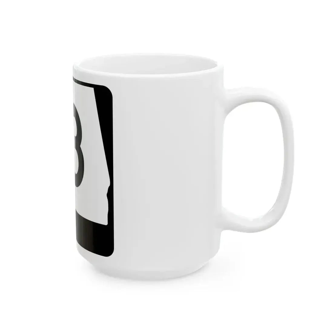 Alabama 13 (Alabama) (Road Sign) White Coffee Mug - Go Mug Yourself