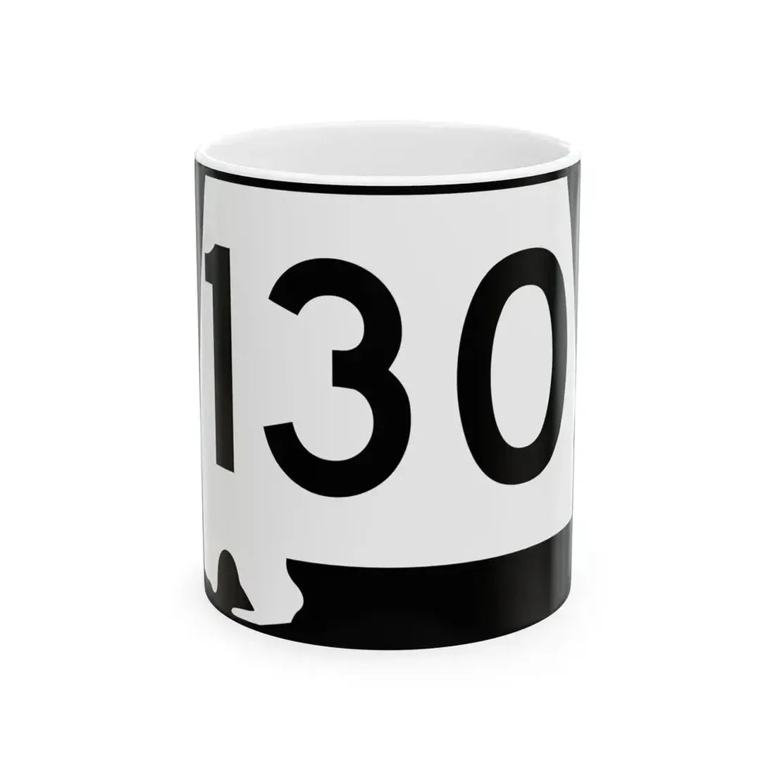 Alabama 130 (Alabama) (Road Sign) White Coffee Mug 11oz - Go Mug Yourself
