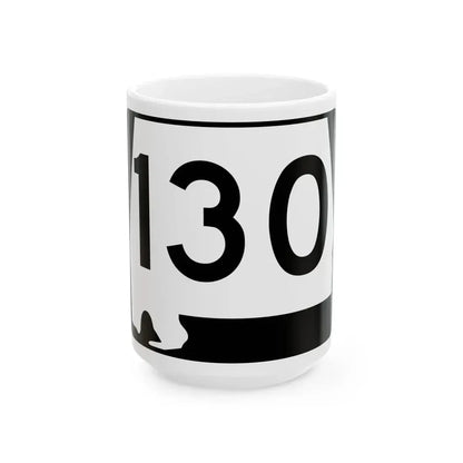 Alabama 130 (Alabama) (Road Sign) White Coffee Mug 15oz - Go Mug Yourself