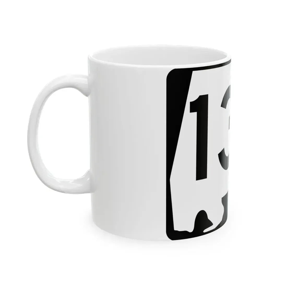 Alabama 130 (Alabama) (Road Sign) White Coffee Mug - Go Mug Yourself